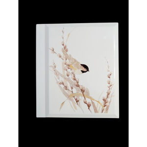 Otagiri Lacquerware Album Chickadee Holds 48 3” X 5” Photos